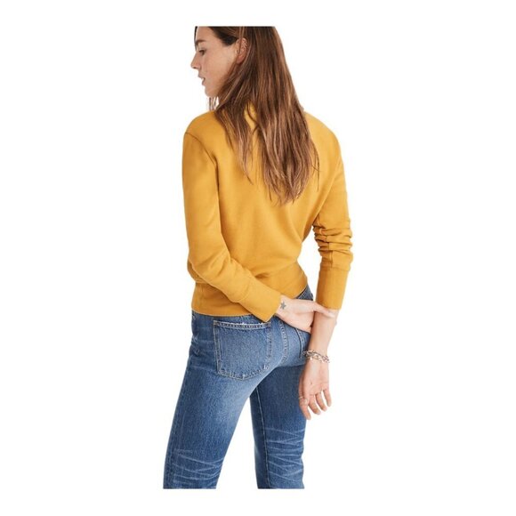 NWT Madewell Turtleneck Sweatshirt / navy - Picture 3 of 4